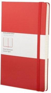 Бележник Moleskine Classic Red Notebook, Ruled Large [Hardcover] [0048]