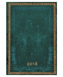 Бележник Paperblanks 2018 Viridian Diary, Midi, Lined/ 42167