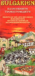 Bulgarien:Illustrierte touristenkarte