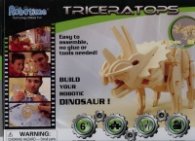 Дървен конструктор 3D пъзел Triceratoph D430