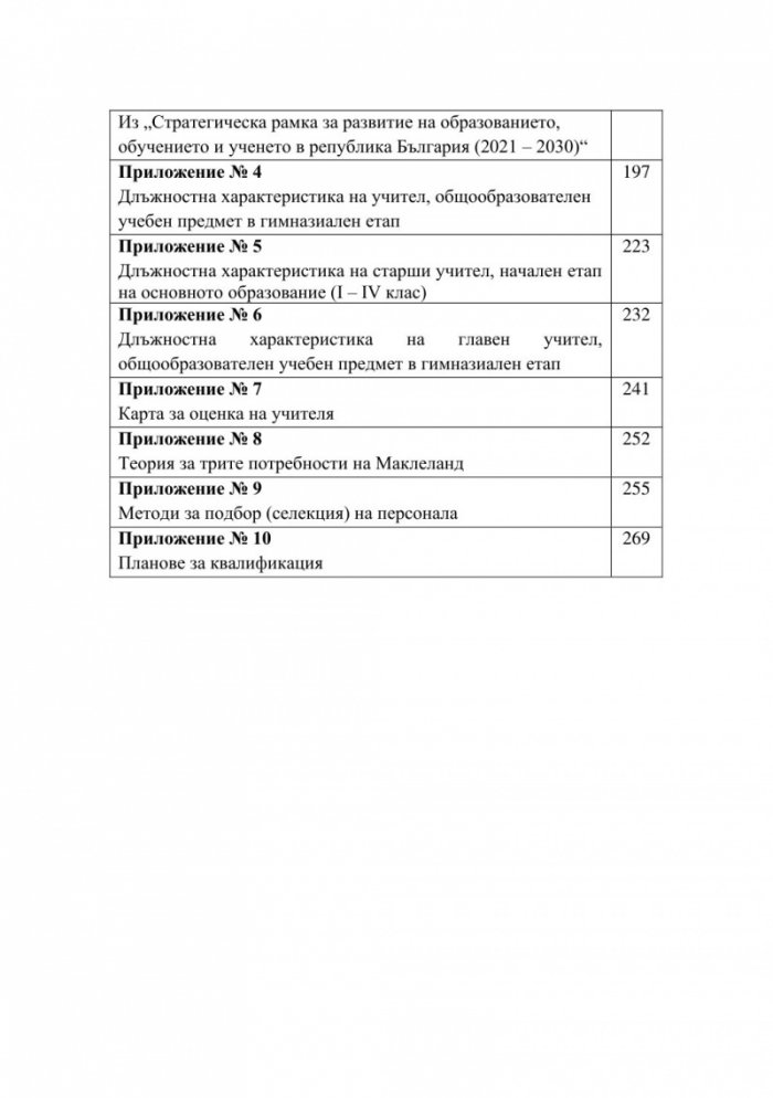 Управление на човешките ресурси в институциите от системата на предучилищното и училищното образование
