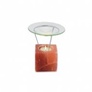 Арома свещник от хималайска сол - Куб