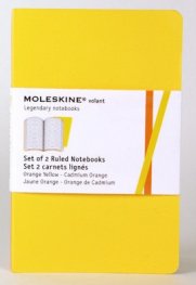 Бележник Moleskine Ruled Volant Notebook Large Golden Yellow: Set of 2 [7887]