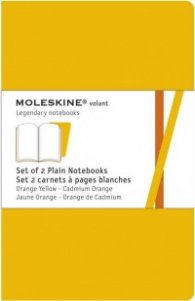 Бележник Moleskine Plain Volant Notebook Pocket Orange Yellow: Set of 2 [7856]
