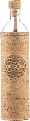 Бутилка FLASKA SPIRITUAL 0.500L: Цвете на живота + коркова тапа