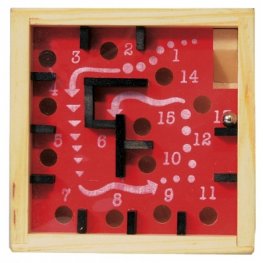 Wooden Labyrinth - Red/Black - Дървен лабиринт 17481