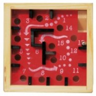 Wooden Labyrinth - Red/Black - Дървен лабиринт 17481