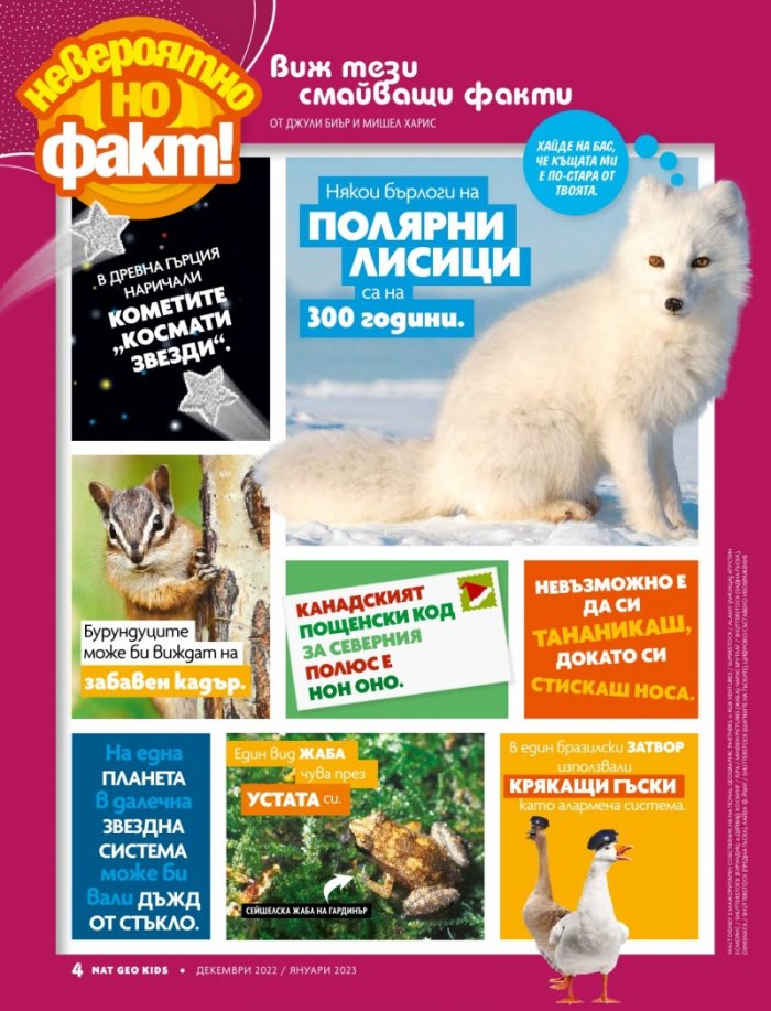National Geographic KIDS България Декември/2022