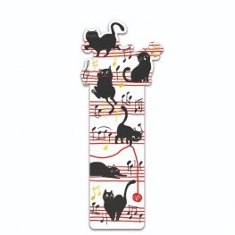 Книгоразделител - Музикални котки - CARTES D'ART