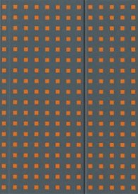 Бележник Paper- Oh Quadro Grey on Orange, B5, Lined/ 0588