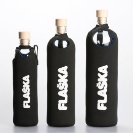 Бутилка FLASKA Neo 0.750L:Черно - бяло