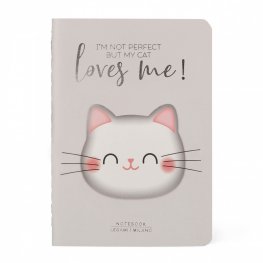 Бележник с редове - A6 Котка Legami