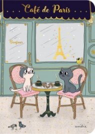 Тетрадка мини  - Парижко кафене CARTES D'ART