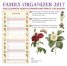 Calendar 2017: Family Organizer