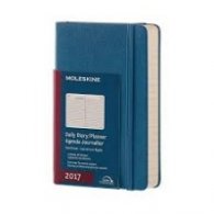 Бележник  Moleskine 2017 Seel Blue Pocket Daily Diary Hardback