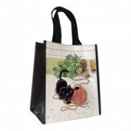 Чанта от рециклирана пластмаса - коте с кълбо прежда KIUB