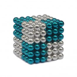 Magnetic Pixels Silver/Aqua