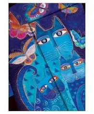 Бележник Paperblanks Dayplanners 2017 Blue Cats & Butterflies, Midi/ 4124