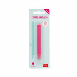 Комплект от 2 пълнителя за гел химикалка Legami Lovely Friends - Розово