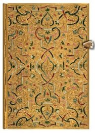 Бележник Paperblanks Gold Inlay Midi, Lined/ 5337