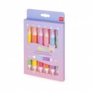 Комплект от 6 двувърхи маркера Legami  - Котешка лапичка