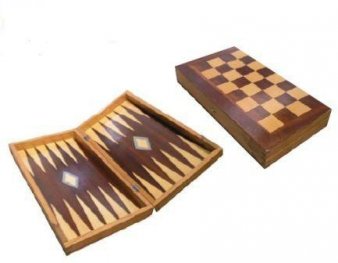 Табла и шах /инкрустирана/ 8607003-без фигурки за шах
