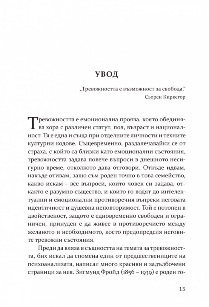Тревожността - причини, смисъл, разрешаване