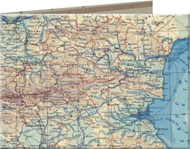 Арт портмоне SW 14 BG map