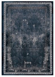 Бележник Paperblanks Dayplanners 2019 Midnight Style, Midi/ 9210