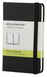 Бележник Moleskine Notebook Plain Black Extra Smal [Hard Cover] [7122]