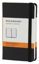 Бележник Moleskine Notebook Ruled Black Extra Small [Hard Cover] [7085]