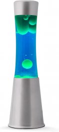 Лава лампа - Синя течност, зелен восък XL1798