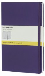Бележник Moleskine Notebook Square Brilliant Violet Large [Hard Cover] [6491]