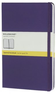 Бележник Moleskine Notebook Square Brilliant Violet Large [Hard Cover] [6491]