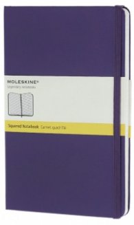 Бележник Moleskine Notebook Square Brilliant Violet Large [Hard Cover] [6491]
