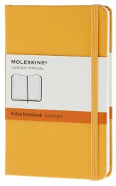 Бележник Moleskine Notebook Ruled Yellow Orange Pocket [Hard Cover] [6330]