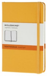 Бележник Moleskine Notebook Ruled Yellow Orange Pocket [Hard Cover] [6330]