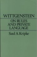 Wittgenstein on Rules and Private Language