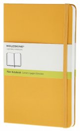 Бележник Moleskine Classic Hard Cover Pocket Plain Notebook Yellow Orange [6354]