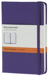 Бележник Moleskine Classic Hard Cover Pocket Ruled Notebook Brilliant Violet [6422]