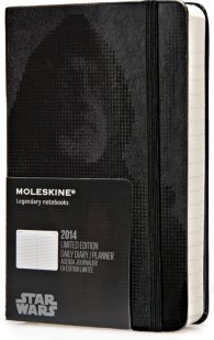 Бележник Moleskine 2014 12 Month Limited Edition Star Wars Pocket Hard Cover Daily Planner Black [7351]