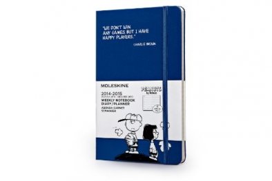 Бележник Moleskine 2015 Peanuts Limited Edition Weekly Notebook 18 Motnh Large Antwerp Blue Hard Cover [3289]