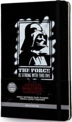 Бележник Moleskine 2014-2015 Star Wars Limited Edition Weekly Notebook 18M Large Black Hard Cover [3340]