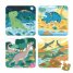 4 PUZZLES DINOSAURS (6-9-12-16 PCS), J02541