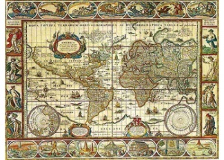 Пъзел 2000 ч. Map of the world from 1650 166336