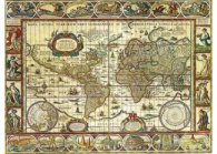 Пъзел 2000 ч. Map of the world from 1650 166336