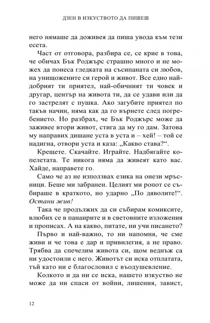 Дзен в изкуството да пишеш