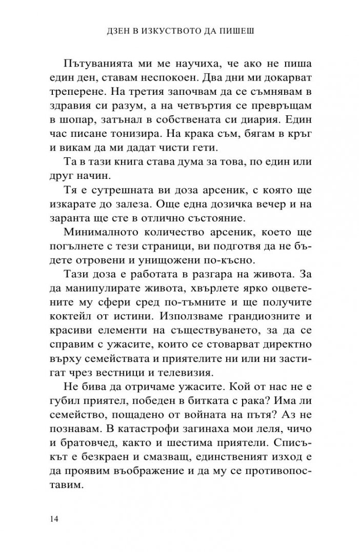Дзен в изкуството да пишеш