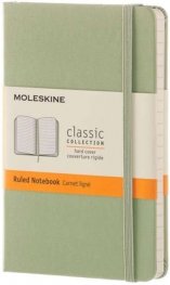 Moleskine Classic Notebook, Pocket, Ruled, Willow Green, Hard Cover [3588]