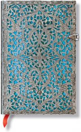 Бележник Paperblanks Silver Filigree Mini, Lined/ 5658